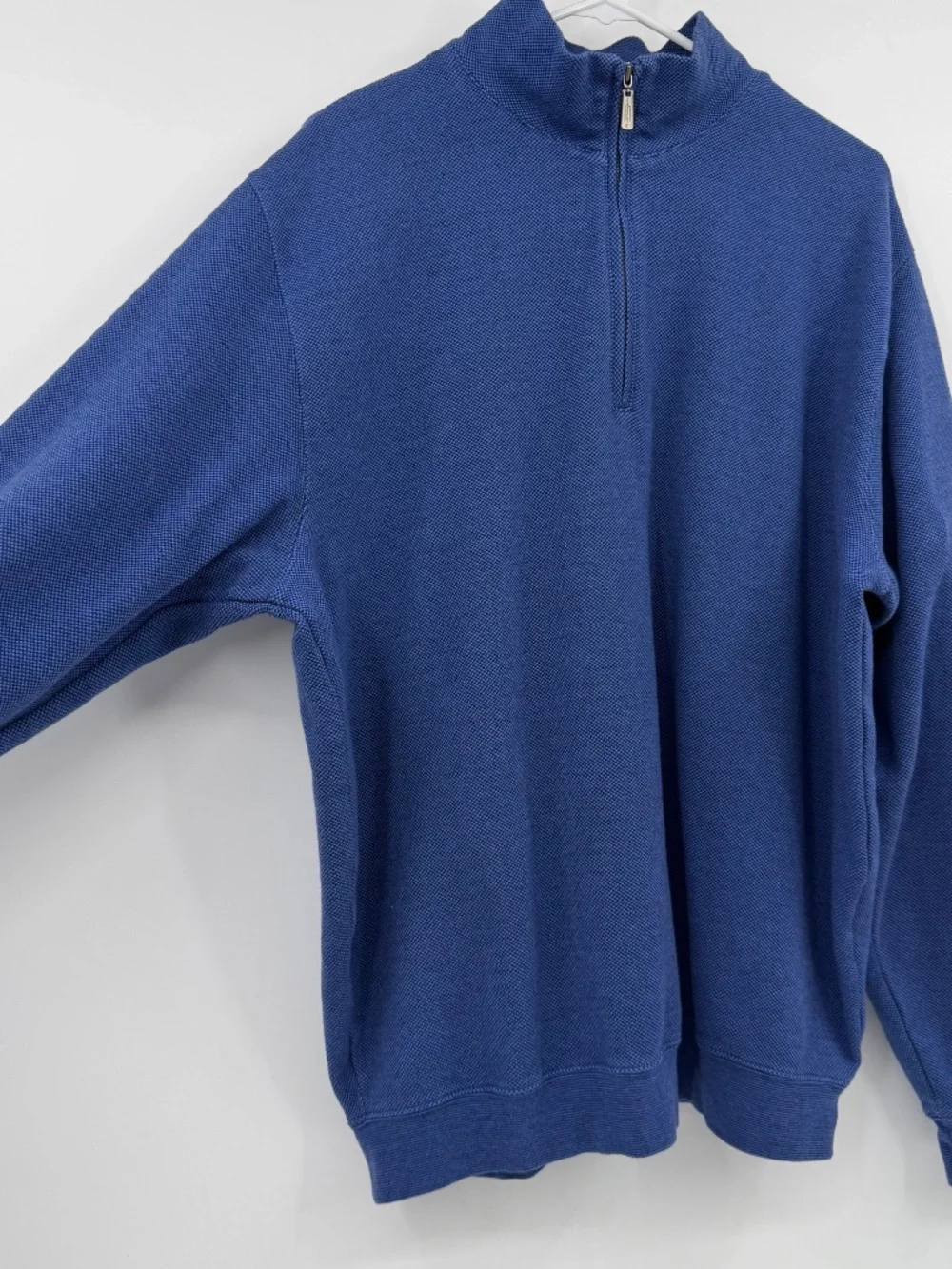 Ritz Carlton Golf Club 1/4 Zip Pullover Men XL Blue Carnoustie Sweater Dove Mntn